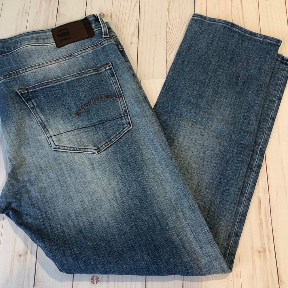 G-Star 3301 Deconstructed Jeans “Light aged” Sz 38